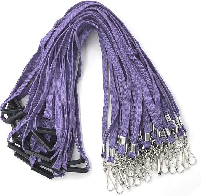 Bird Fiy Lanyard Light Purple Lanyards Neck Flat Premium Breakaway Badge Lanyard by BirdFiy