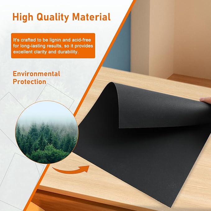 Guakicae 32 Sheets Black Cardstock 8.5 x 11 Halloween Cards, 80lb Heavyweight - Image 5