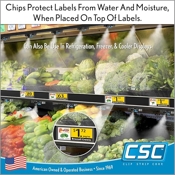 Price Data Channel Label Holder Chips, 10 Mil Thick, Gondola Shelf Edge - Image 8