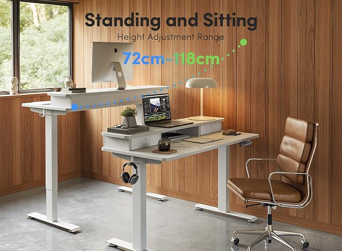 FEZIBO 40 x 24 Inch Height Adjustable Electric Standing Desk - Image 4