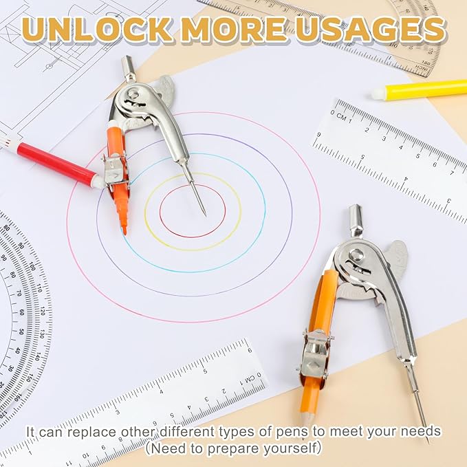 20 Pieces Geometry Math Set Compass - Image 5