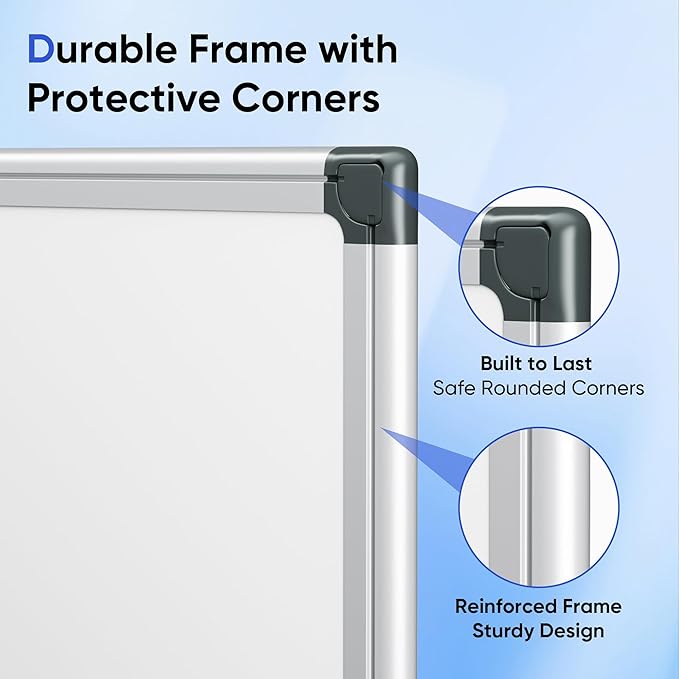 VUSIGN 36" x 24" Magnetic Whiteboard - Image 5