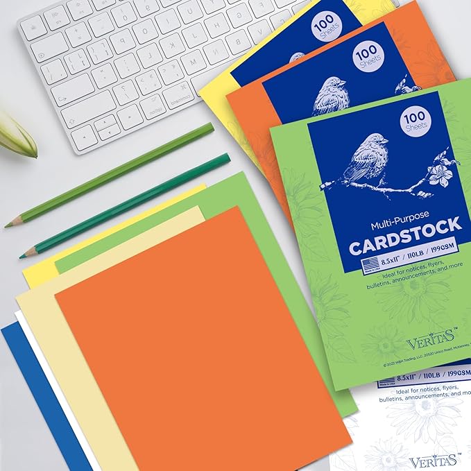 Veritas Purple Colored Cardstock, 8.5" x 11" Colored Copy paper, 110LB/199GSM - Image 2