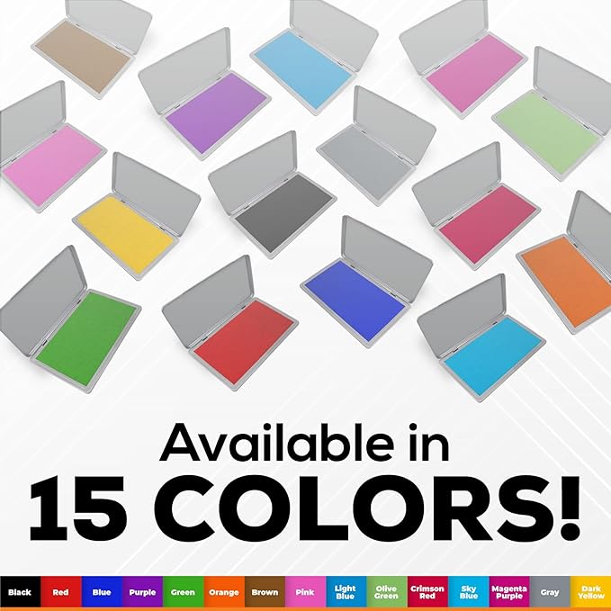 2 Pack Metal Case Stamp Pad Large Size - Image 7