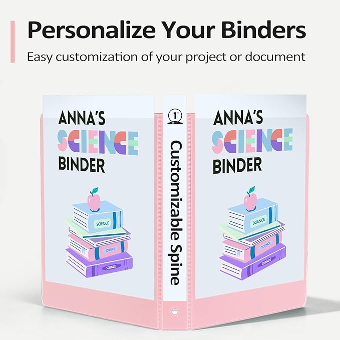 Sooez BinderX Extra Durable 3 Ring Binder, Round Ring 2 Inch Binders, Fits 450 - Image 5