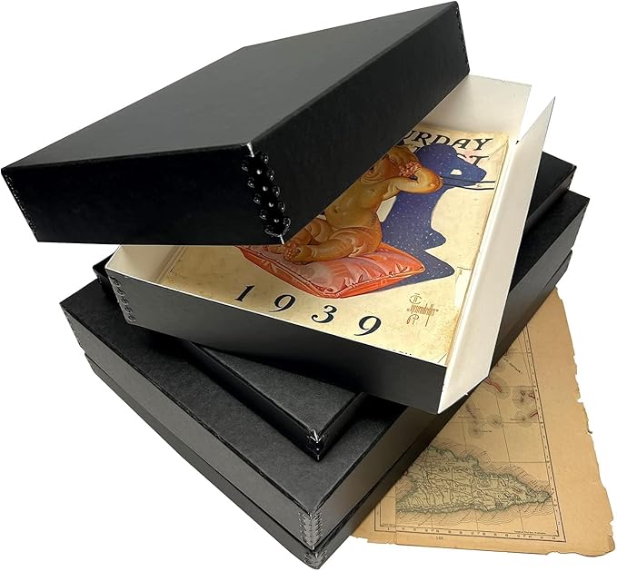 Lineco Museum Archival Storage Box, 16.75x20.75x3 in. Drop Front Design. - Image 6