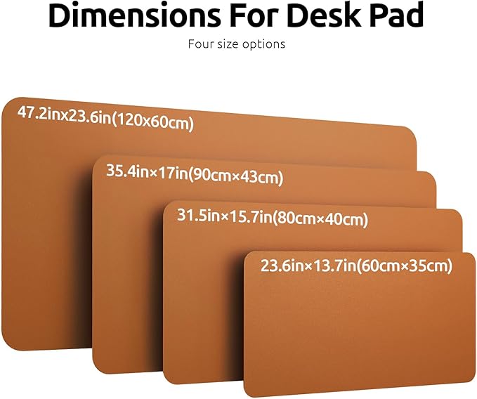 YSAGi Leather Desk Pad Protector, Office Desk Mat, Large Mouse Pad, Non-Slip PU - Image 8