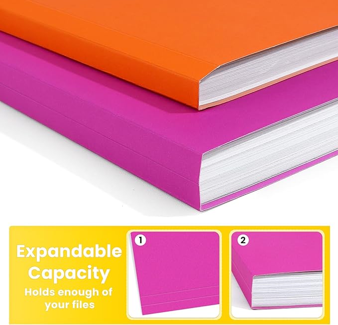 SUNEE File Folders, 36 Pack Manilla Folders 8.5 x 11, Colored File Folders Home - Image 6
