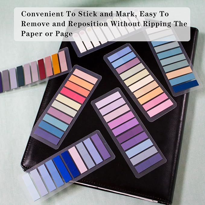 ELII 2000pcs Books Tabs for Annotating, Sticky Tabs Clear Sticky Notes - Image 7