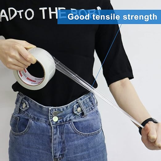 JIALAI HOME Heavy Duty Transparent Packing Tape, 6 Rolls - Image 4