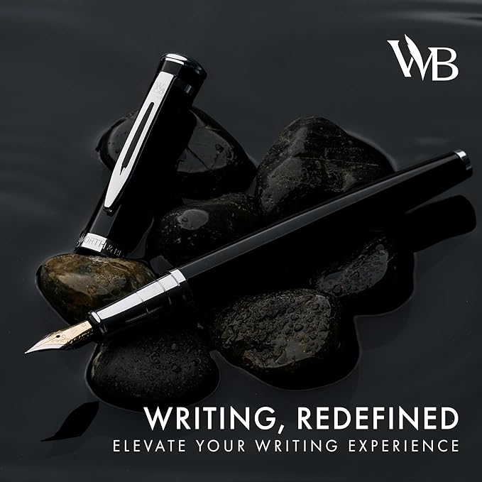 Wordsworth & Black Fountain Pen Set, Extra Fine Nib, Includes 24 Pack Ink - Image 2