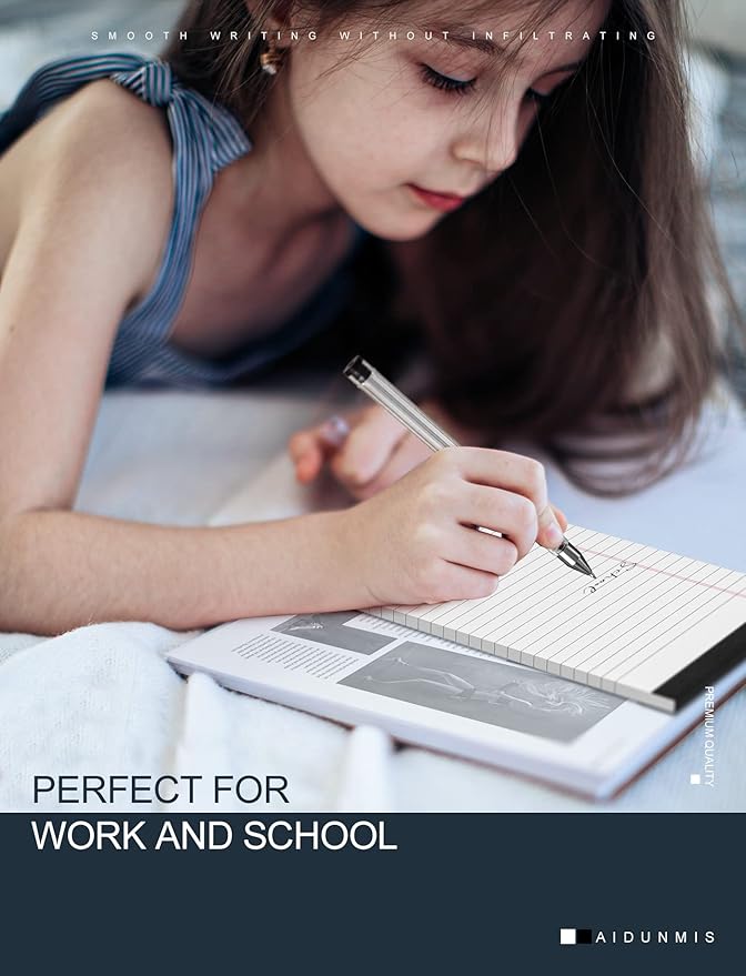 10 Pack Legal Pads Writing Pad 5x8 Inch Lined Writing Note Pads Grocery List - Image 4