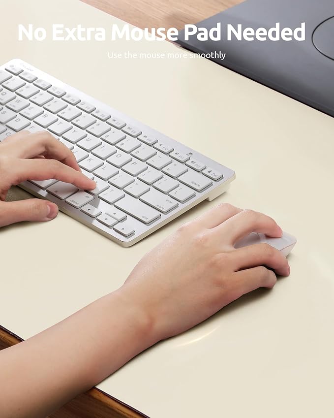 YSAGi Leather Desk Pad Protector, Office Desk Mat, Large Mouse Pad, Non-Slip PU - Image 3