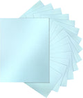 Silunkia 120 Sheets Light Blue Shimmer Cardstock 8.5 x 11 Certificate Paper by Silunkia