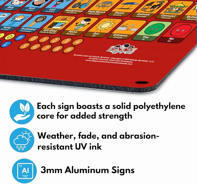 Weather-Proof Aluminum School Playground Communication Board - Image 5