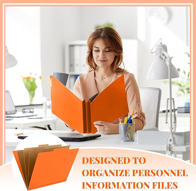 Skyygemm 24 Pcs Classification Folders Letter Size, 3 Divider Pressboard File - Image 7