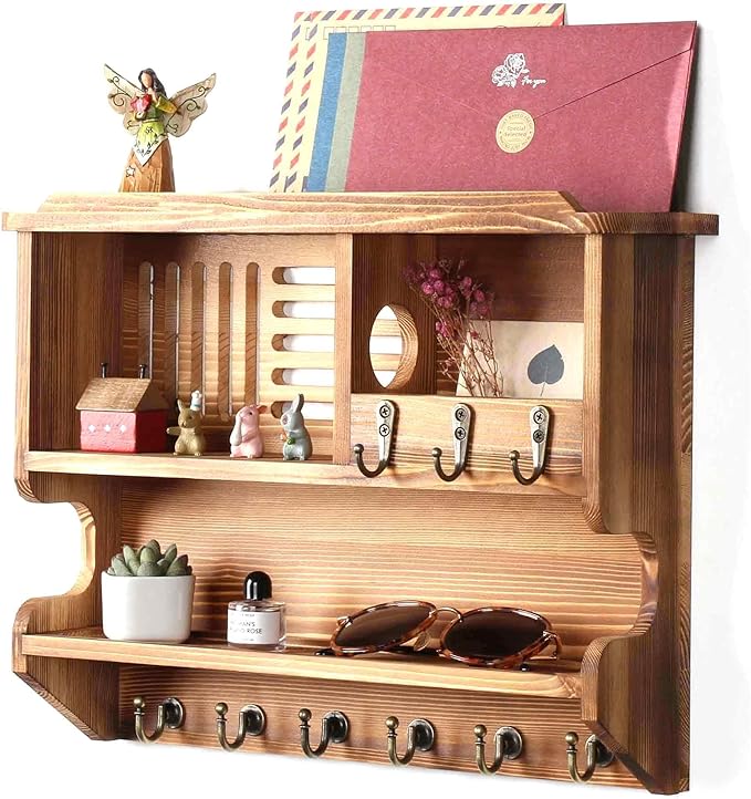 Mutsault Key Holder for Wall, Mail and Key Holder for Home Decor, Key and Mail - Image 3