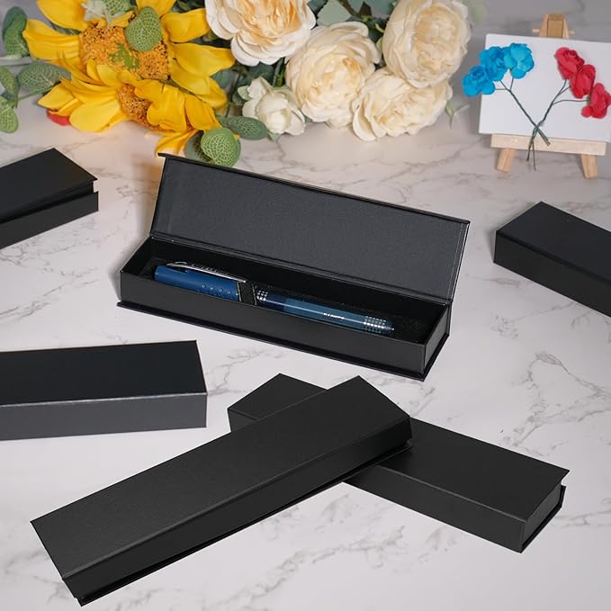 Olutacot 21 Pcs Pen Gift Boxes Empty Black Ballpoint Pen Gift Box - Image 7