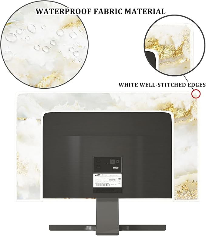 Baocicco White Gold TV Display Screen Cover - Image 3