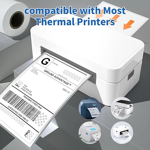 4"×6" Direct Thermal Shipping Label, Fanfold Thermal Label 500 Packs Per Stack - Image 5