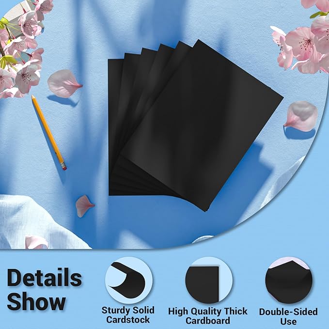 Cardstock 8.5 x 11, Thick Printer Paper 75 lb/200 gsm, 40 Sheets Card Stock - Image 3