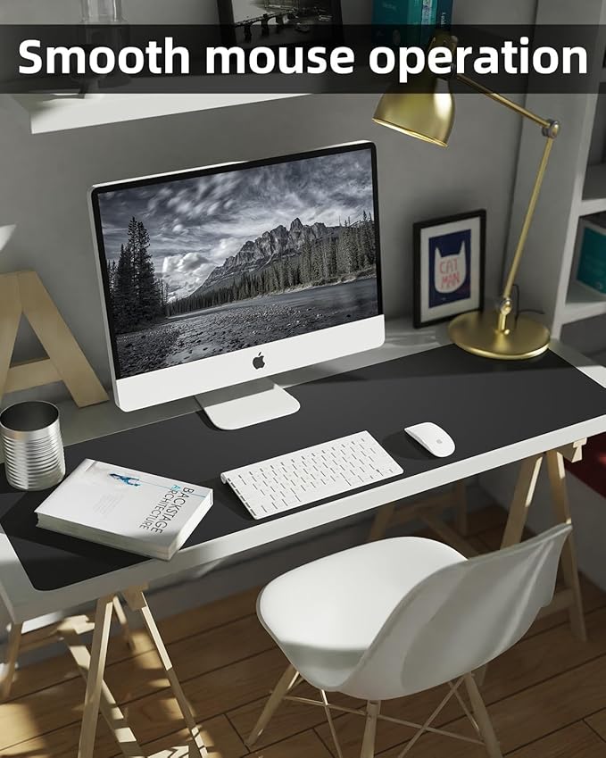 Extra Large Desk mat, Leather Desk Pad Protector, Office Desk Mat, Mouse Pad - Image 5