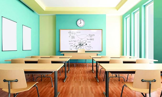 Ghent 4 x 12 Porcelain Magnetic Whiteboard, Wood Frame, 1 Marker, 1 Eraser - Image 5