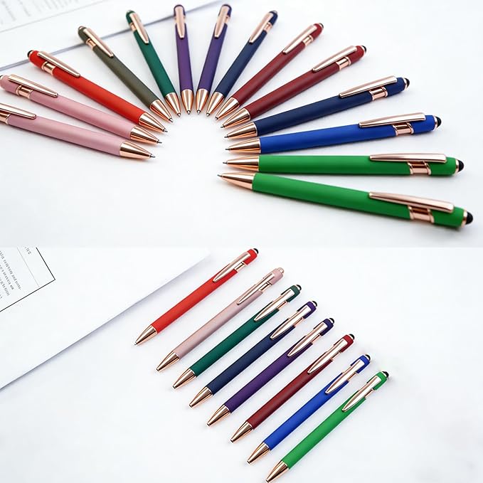 10pcs Inspirational Pens Set Stylus Pens Design Black Ink Smooth Writing Pens - Image 2