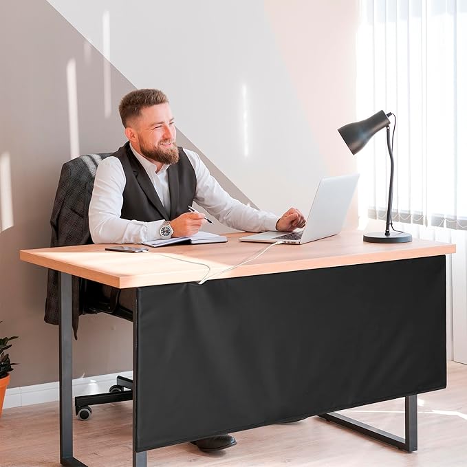 Modern Household Innovations Under Desk Privacy Panel 47 in. Wide Modesty Panel - Image 2