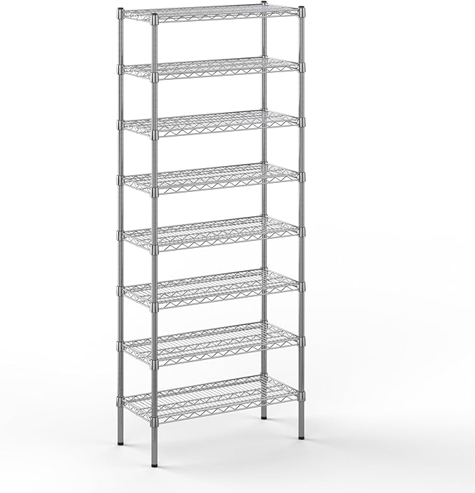 Regal Altair 14" Deep x 30" Wide x 74" Height Wire Shelving Kit | 8-Tier | NSF by Regal+Altair