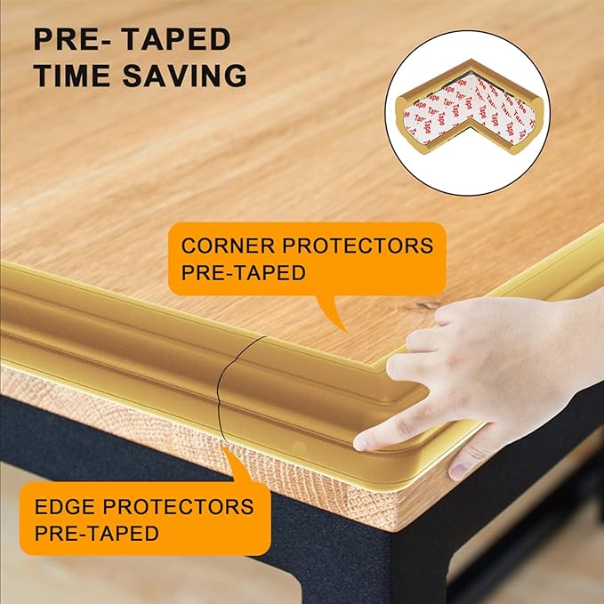 Furniture Edge Corner Protector Baby Proofing, Heavy-Duty Soft NBR Foam - Image 4