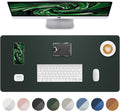 Leather Desk Pad Protector, Large Mouse Pad and Non-Slip Mat, Waterproof PU by AFIING