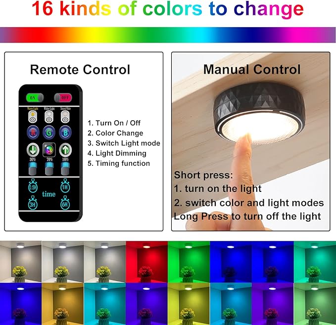 Battery Operated Puck Lights - Image 2