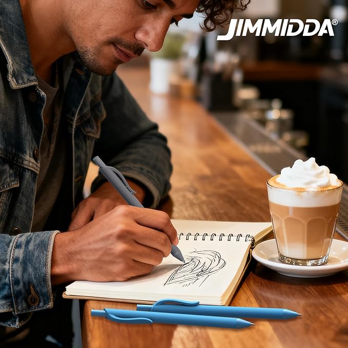 JIMMIDDA Pens Bulk, 207 Pack Ballpoint Black & Blue Ink, 1.0MM Medium Point - Image 6