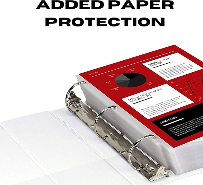 3 Ring Binder, Professional D Ring 5 Inch, Presentation Folder - Image 6