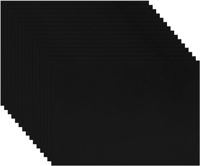 Guakicae 150 Sheets Black Cardstock 5 x 7 Printer Paper, 300gsm/110lb by Guakicae