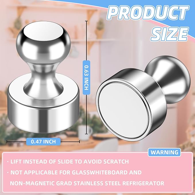 VNDUEEY 30Pcs Fridge Magnets, Small Strong Magnets - Image 6