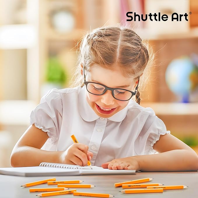 Shuttle Art 360 Pack #2 HB Golf Pencils, Wood-cased 3.5” Mini Pencils Bulk - Image 7