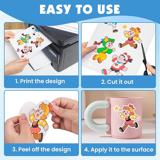 150 Sheets Glossy Sticker Paper, 8.5in x 11in Sticker Paper - Image 6