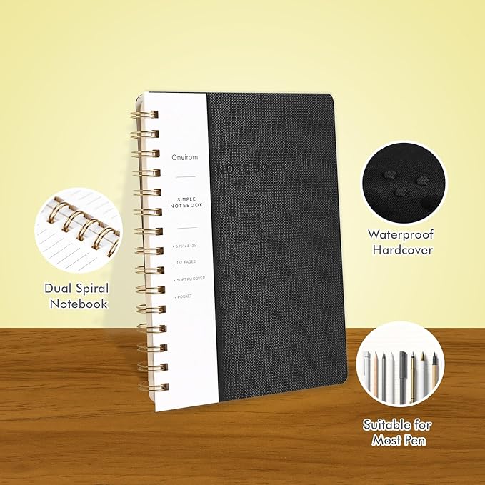 Spiral Notebook-5.75" x 8.125" College Ruled Journal - Image 3