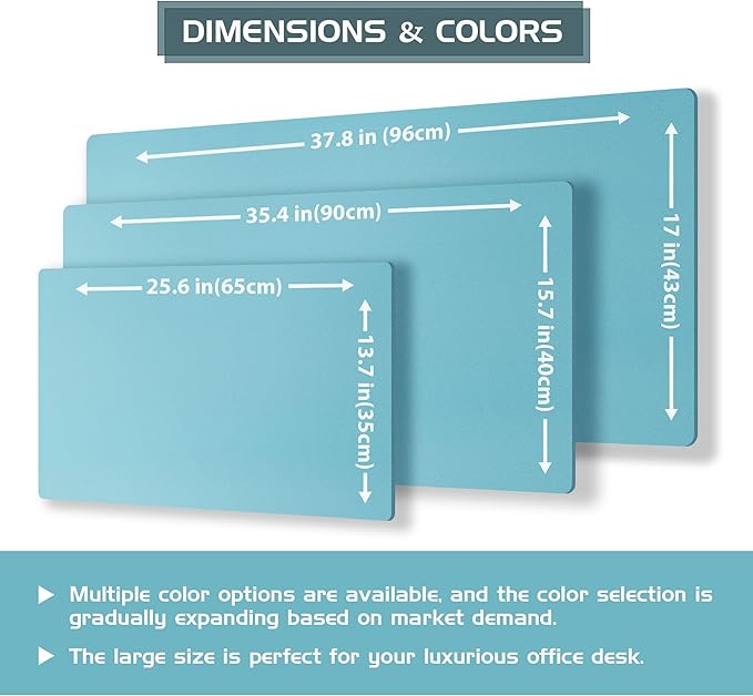 Aothia Double-Sided Desk Pad – 37.8"x17" Leather Desk Mat - Image 6
