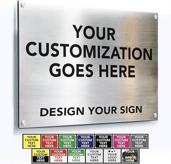 Custom Outdoor Metal Signs, Personalized Aluminum Signs, Customized Safety Signs by SpeedyOrders