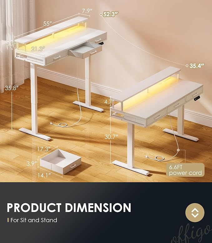OffiGo Electric Standing Desk - Image 9
