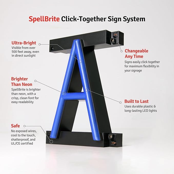 SpellBrite LOBBY Sign | Directional Sign - Image 8