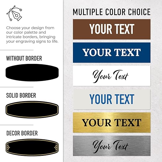 Custom Wall or Door Sign, Personalized Round Plaque Engraved Message - Image 2