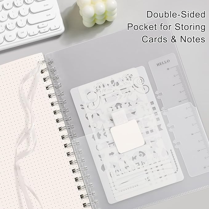 EMSHOI Spiral Notebook Bullet Dotted journal, A5 Dotted Grid Notebook - Image 6