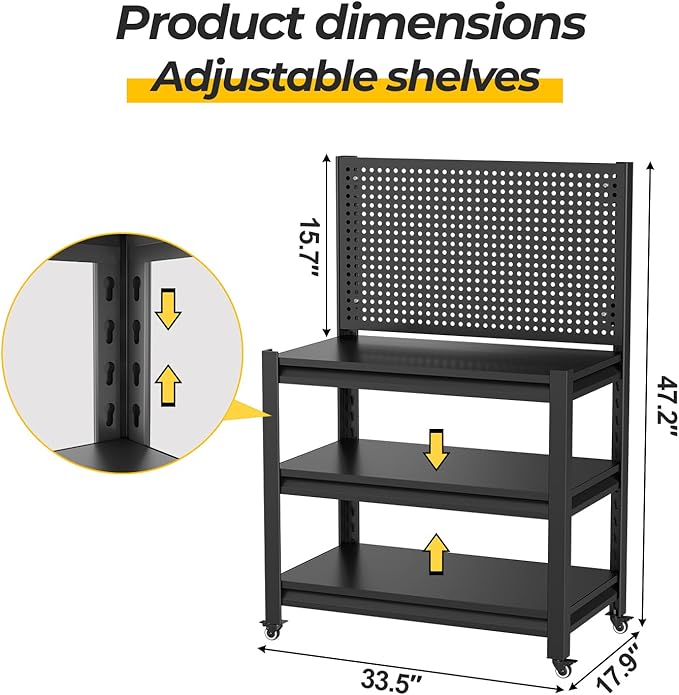 PLMFJQK 2 Sets Storage Shelves - Image 2