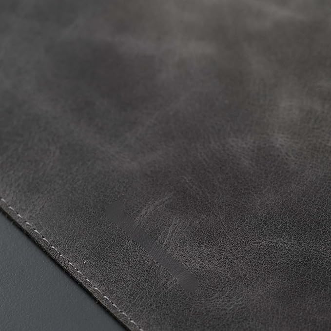 TORONATA Jersey Genuine Calfskin Leather Desk Pad, Office Desk Mat - Image 4