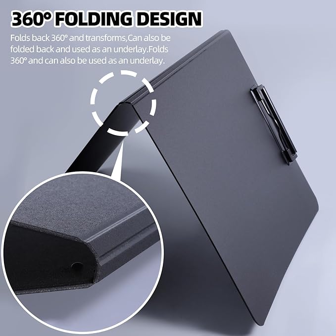 FRETONBA Clipboard Folder, 360 Degree Foldable Binder Clipboards - Image 4