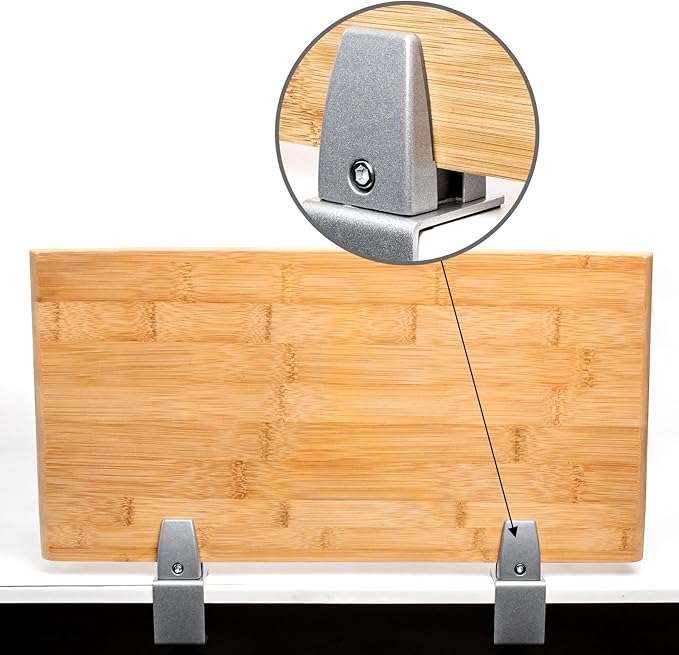Heavy Duty Sneeze Guard Clamp For 0.1" to 1" Thick Panel, Desk Partition - Image 7